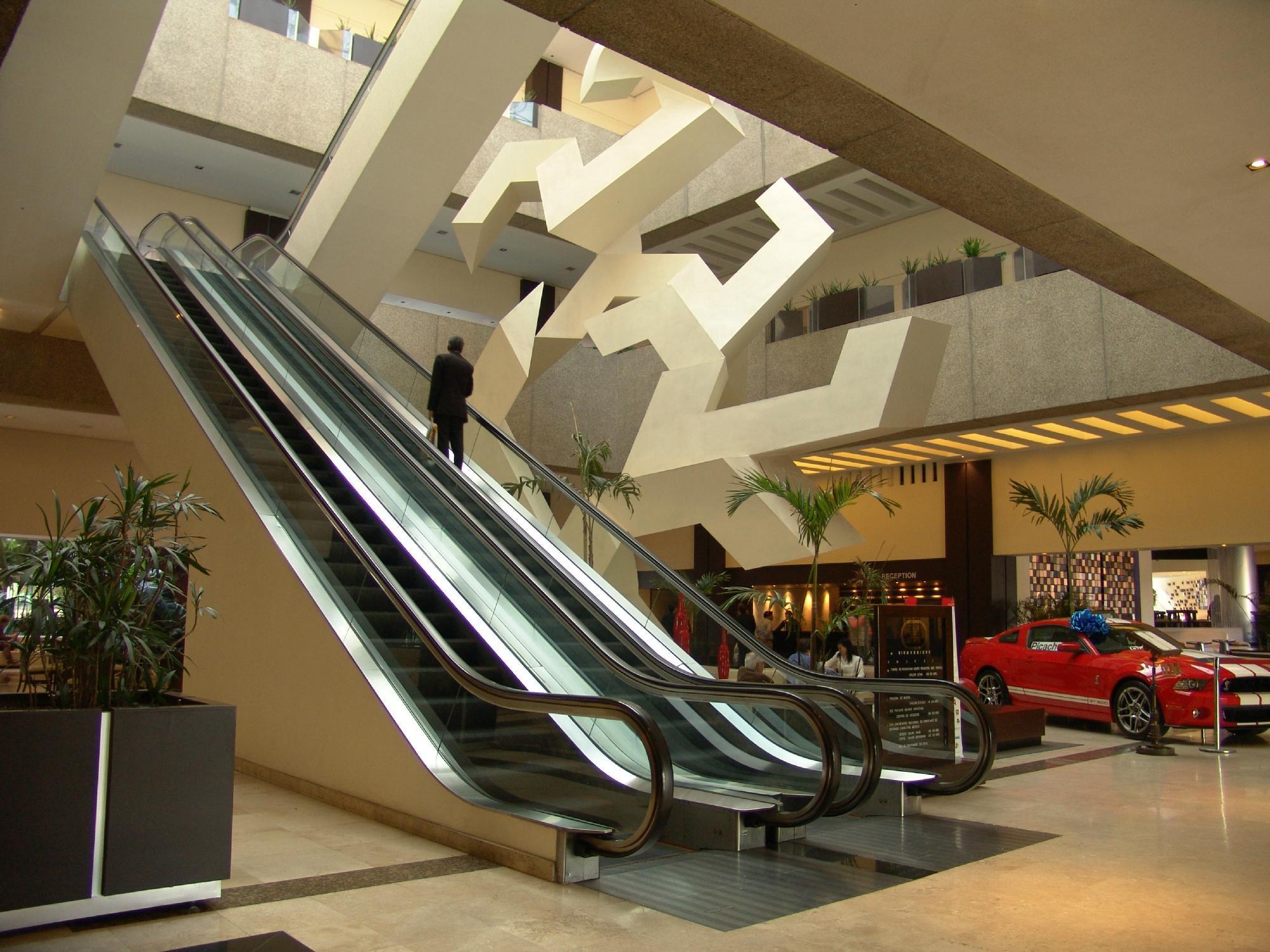 Hotel Royal Pedregal Ciudad de México Exteriér fotografie Escalators at the shopping mall